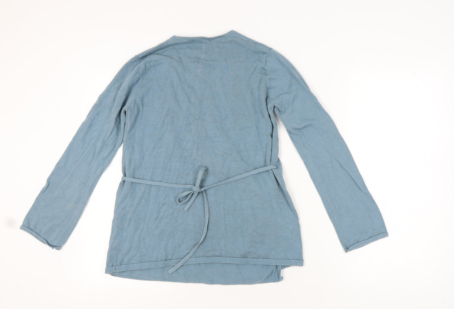 Womens UK Size M Blooming Marvellous Blue Wrap Jumper
