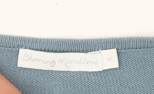Womens UK Size M Blooming Marvellous Blue Wrap Jumper