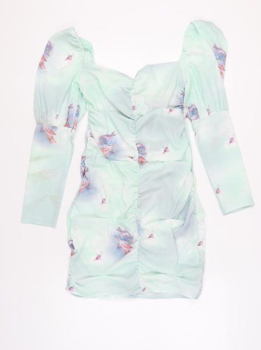 In The Style Multicoloured Bodycon Dress Women Size 10