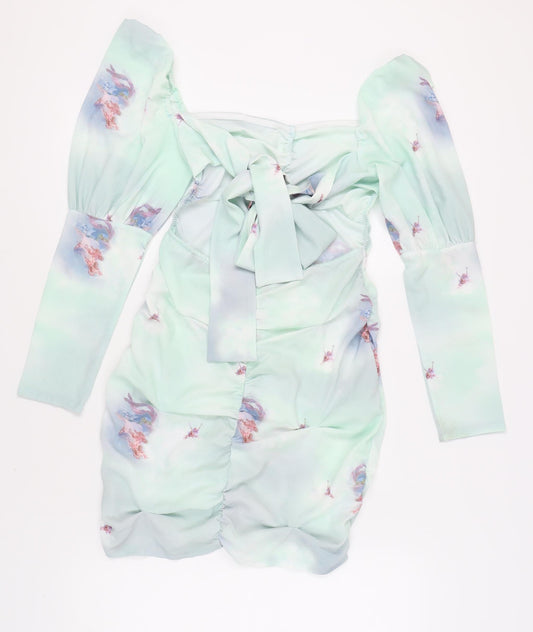 In The Style Multicoloured Bodycon Dress Women Size 10