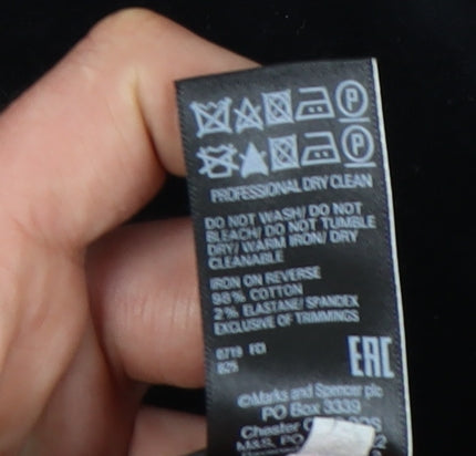 Marks and Spencer Black Pencil Skirt Women 18 Long Formal