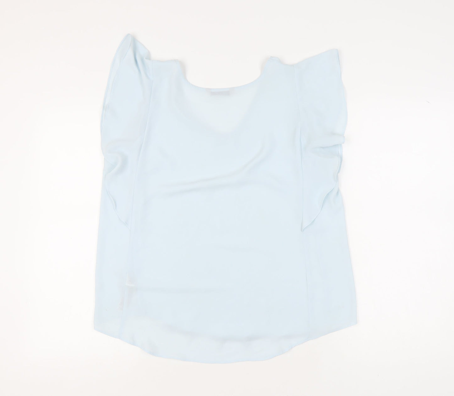 Womens UK Size 14 Marks and Spencer Blue Basic Blouse