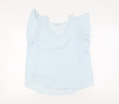 Womens UK Size 14 Marks and Spencer Blue Basic Blouse