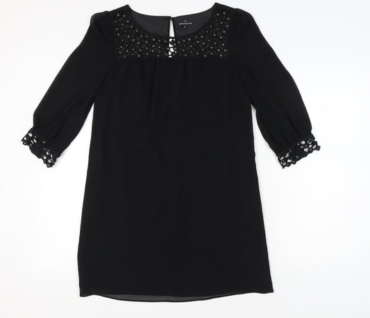 Marks and Spencer Women's Black Shift Dress Size 8