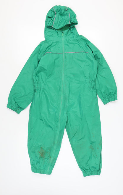 Dry Kids Boys Green Snowsuit 5-6 Years Waterproof Hooded