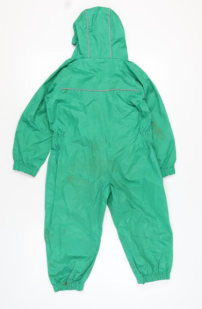 Dry Kids Boys Green Snowsuit 5-6 Years Waterproof Hooded