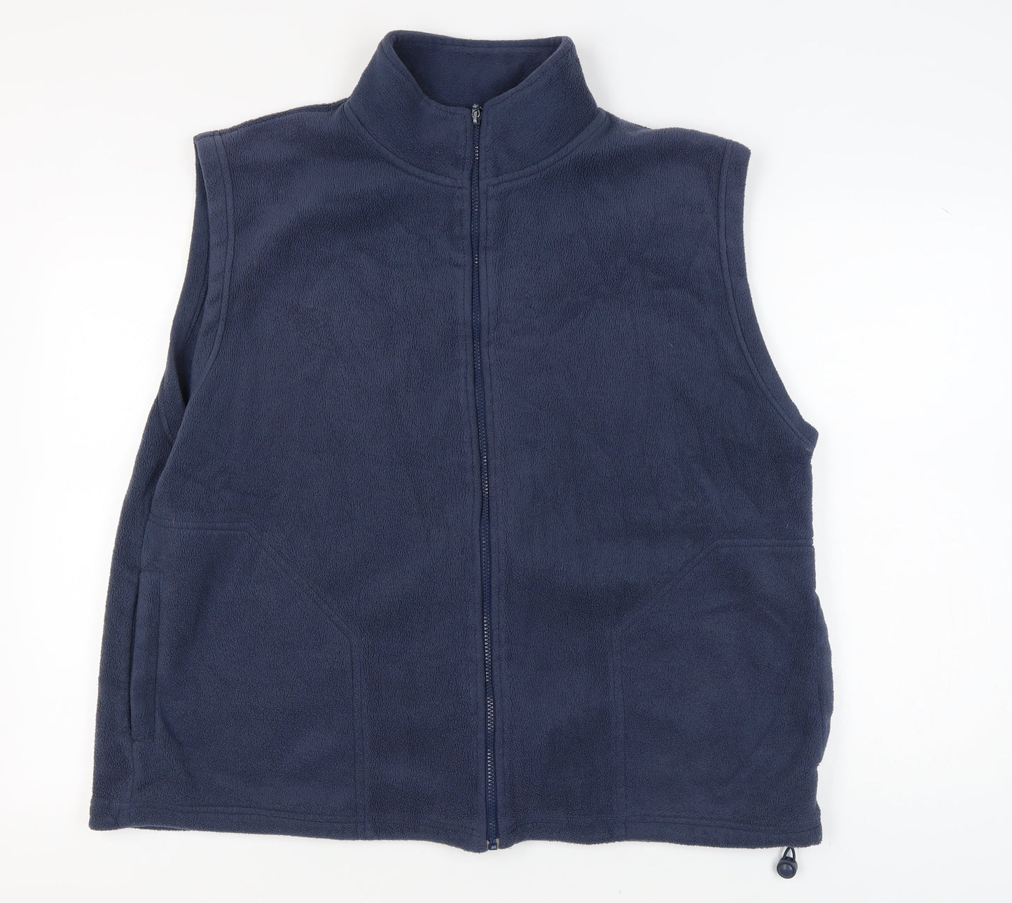 EWM Women's Blue Fleece Waistcoat 2XL Casual Zip
