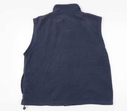 EWM Women's Blue Fleece Waistcoat 2XL Casual Zip
