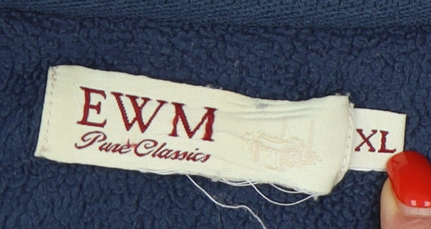 EWM Women's Blue Fleece Waistcoat 2XL Casual Zip