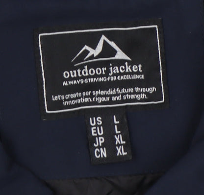 Mens UK Size XL Outdoor Jacket Blue Basic Jacket