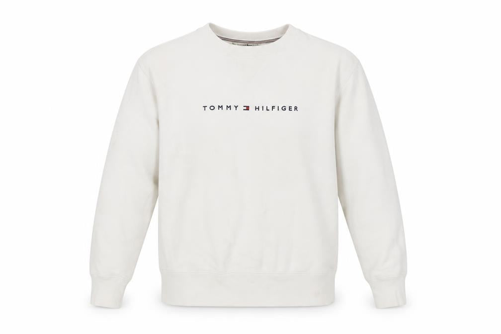 Mens UK Size M Tommy Hilfiger White Pullover Sweatshirt