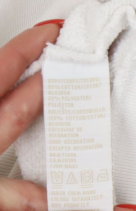 Tommy Hilfiger Men's White M Pullover Sweatshirt