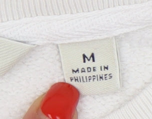 Tommy Hilfiger Men's White M Pullover Sweatshirt