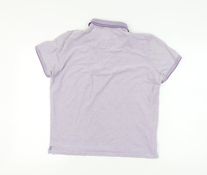 Hugo Boss Men’s Purple Polo, L, Regular Fit