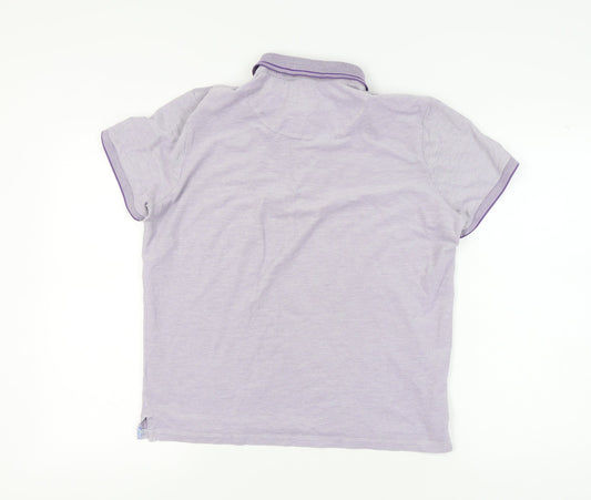 Hugo Boss Men’s Purple Polo, L, Regular Fit