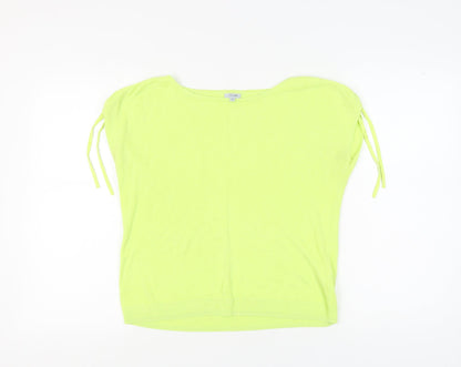 Womens UK Size M Jigsaw Yellow Jersey Blouse