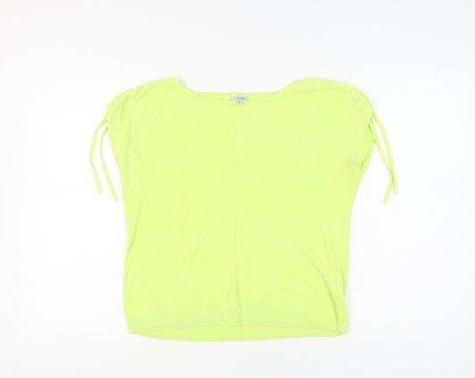 Womens UK Size M Jigsaw Yellow Jersey Blouse