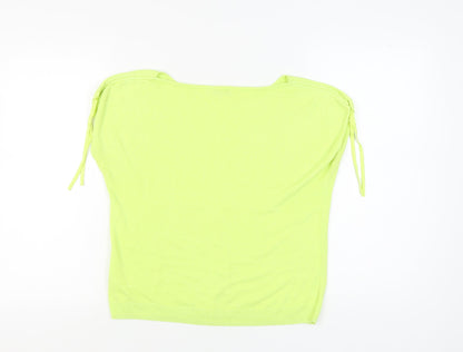 Womens UK Size M Jigsaw Yellow Jersey Blouse
