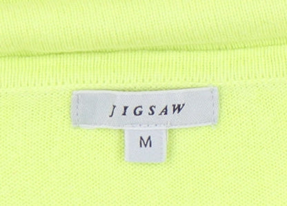 Womens UK Size M Jigsaw Yellow Jersey Blouse