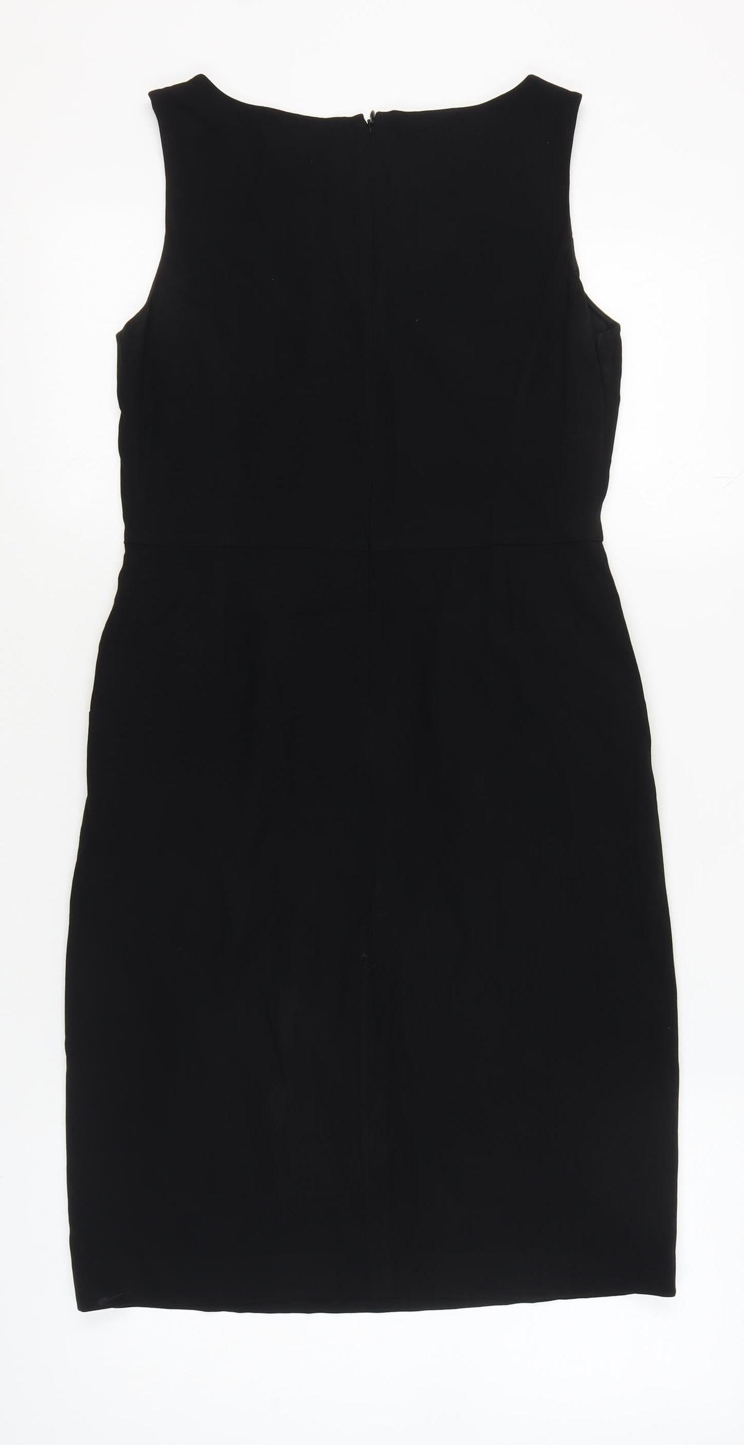 Jigsaw Women's Black Sheath Dress Size 10 Sleeveless
