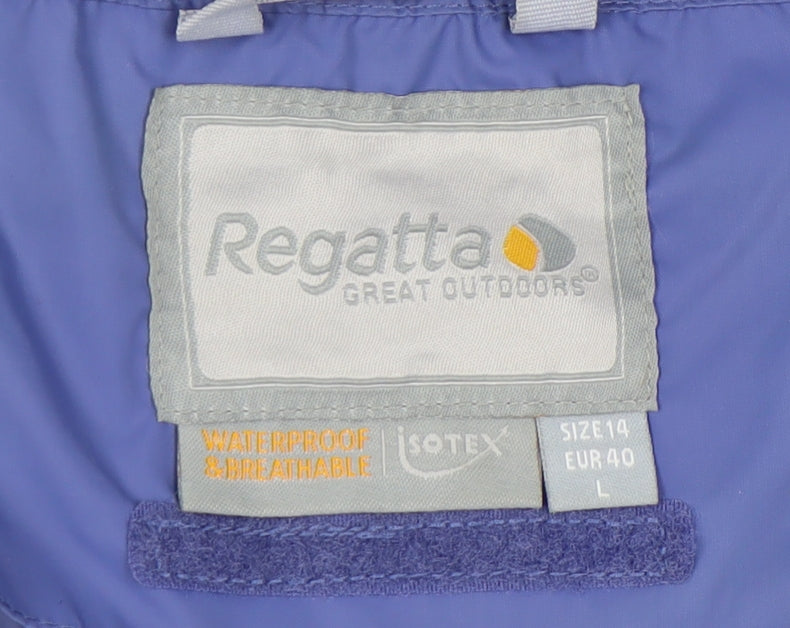 Womens UK Size 14 Regatta Blue Rain Coat