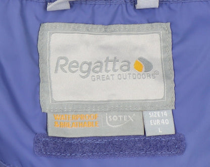 Womens UK Size 14 Regatta Blue Rain Coat