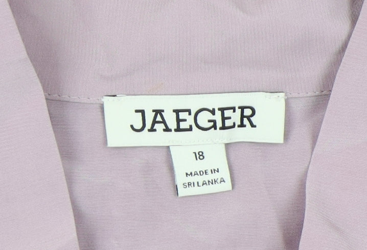 Jaeger Women's Purple Top Size 18, Elegant & Versatile