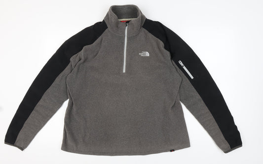 The North Face Men's Grey Pullover Sweatshirt, Size L