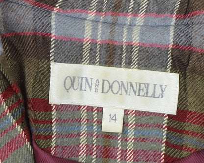 Quin and Donnelly Women's Multicoloured Blazer Size 14