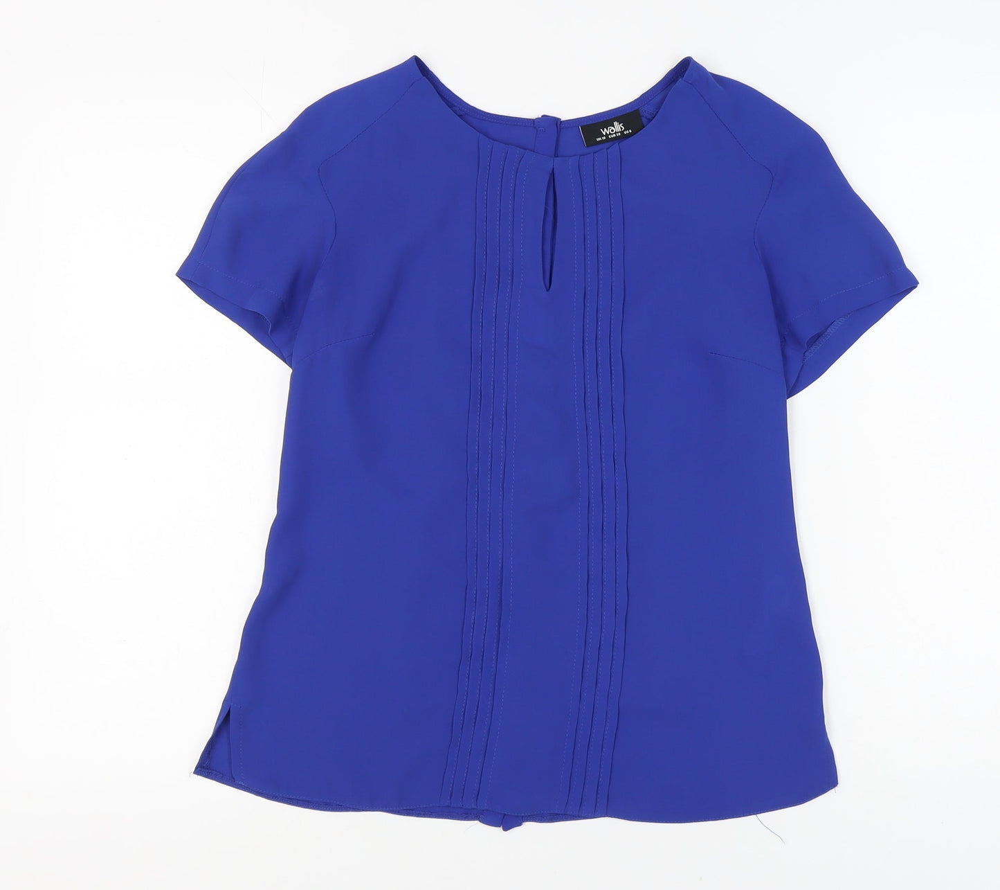 Womens UK Size 10 Wallis Blue Basic Blouse