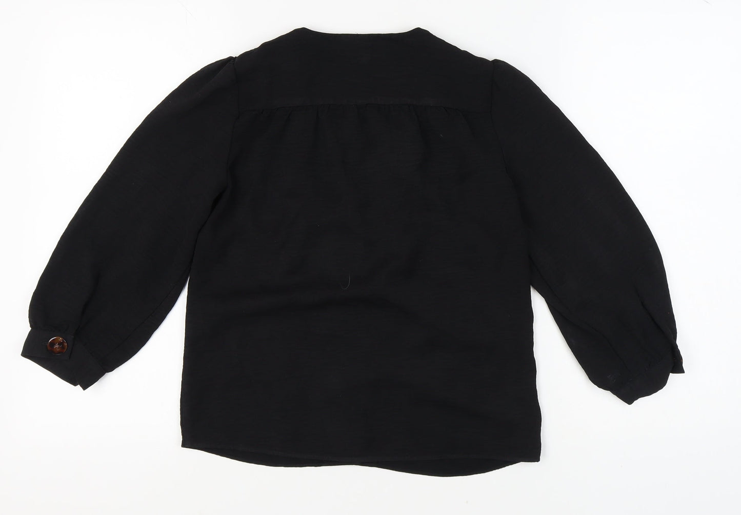 Warehouse Women's Black 3/4 Sleeve Blouse Size 8