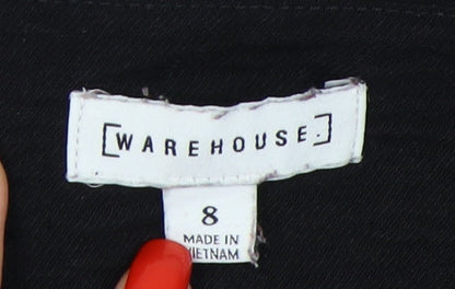 Warehouse Women's Black 3/4 Sleeve Blouse Size 8