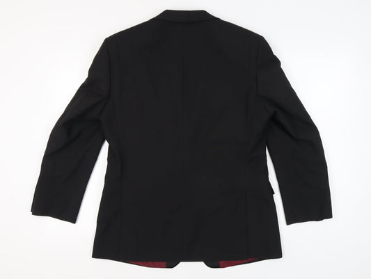 Mens UK Size 40 Scott & Taylor Regular Black Suit Jacket