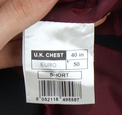 Mens UK Size 40 Scott & Taylor Regular Black Suit Jacket
