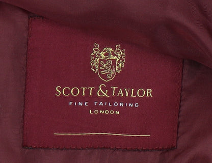 Mens UK Size 40 Scott & Taylor Regular Black Suit Jacket