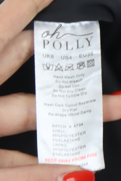 Oh Polly Women's Black Short Skirt Size 8