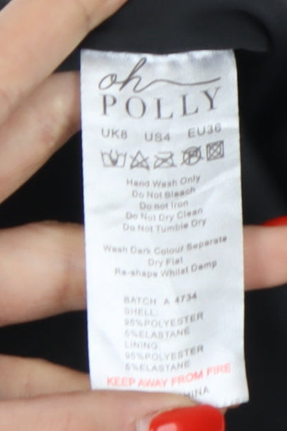 Oh Polly Women's Black Short Skirt Size 8