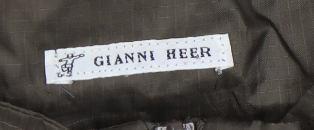 Gianni Heer Boys Green Windbreaker Jacket, Size 13 Years, Hooded