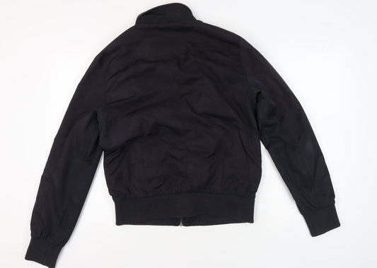 Mens UK Size 3 Dreamweaver Black Biker Coat