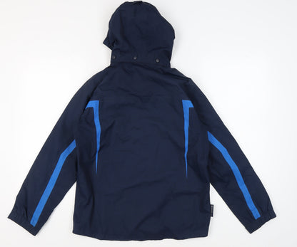 Teens UK Size 13 Mountain Warehouse Blue Rain Coat