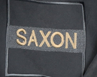 Saxon Men's Blue Basic Jacket M - Mid-Length Casual Wear