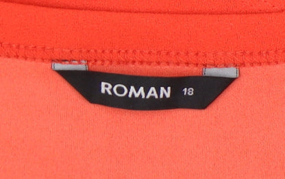 Roman Originals Women's Red Shift Dress Size 18