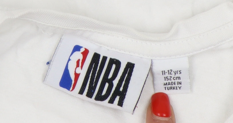 NBA Girls White Lakers T-Shirt 11-12 Years Sports Style