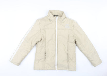 LAMICI Women's Beige Puffer Jacket Size 36 Winter Outdoor