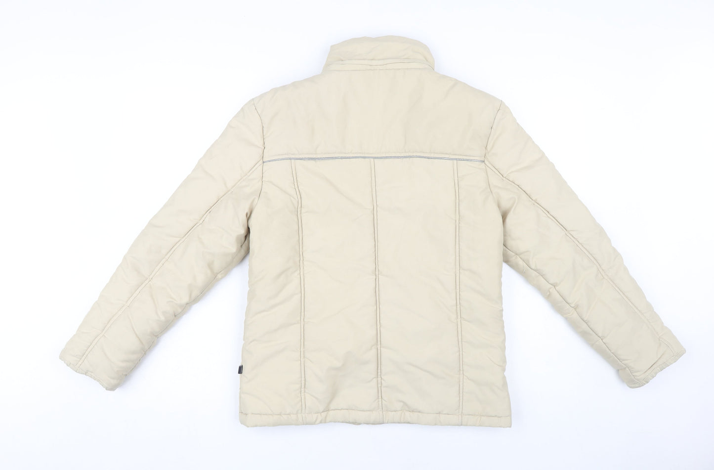 LAMICI Women's Beige Puffer Jacket Size 36 Winter Outdoor