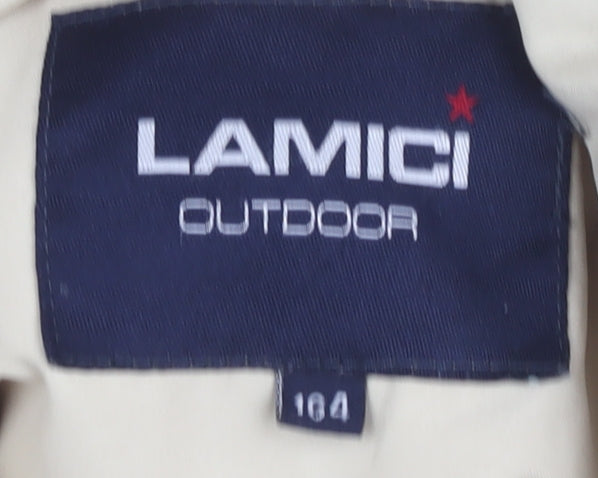 LAMICI Women's Beige Puffer Jacket Size 36 Winter Outdoor