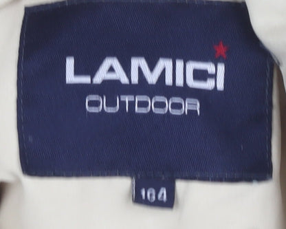 LAMICI Women's Beige Puffer Jacket Size 36 Winter Outdoor