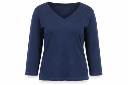 Womens UK Size S CC Blue Basic T-Shirt