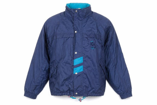 Mens UK Size L Hi-Tec Blue Windbreaker Coat