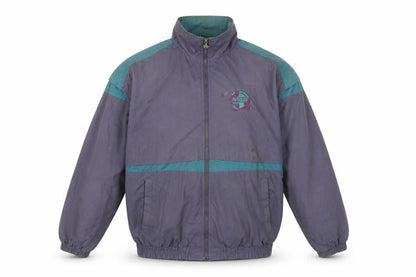 Mens UK Size L Abbey Sportswear Purple Bomber Jacket